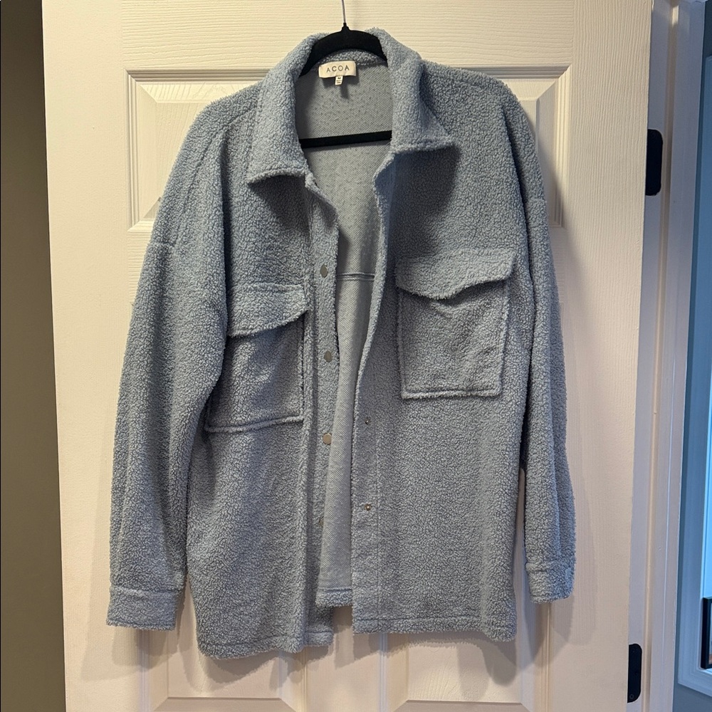 Blue shacket